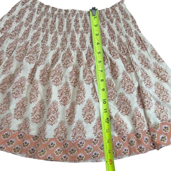 Marea Paloma Smocked Floral Print Mini Skirt - Picture 6 of 8